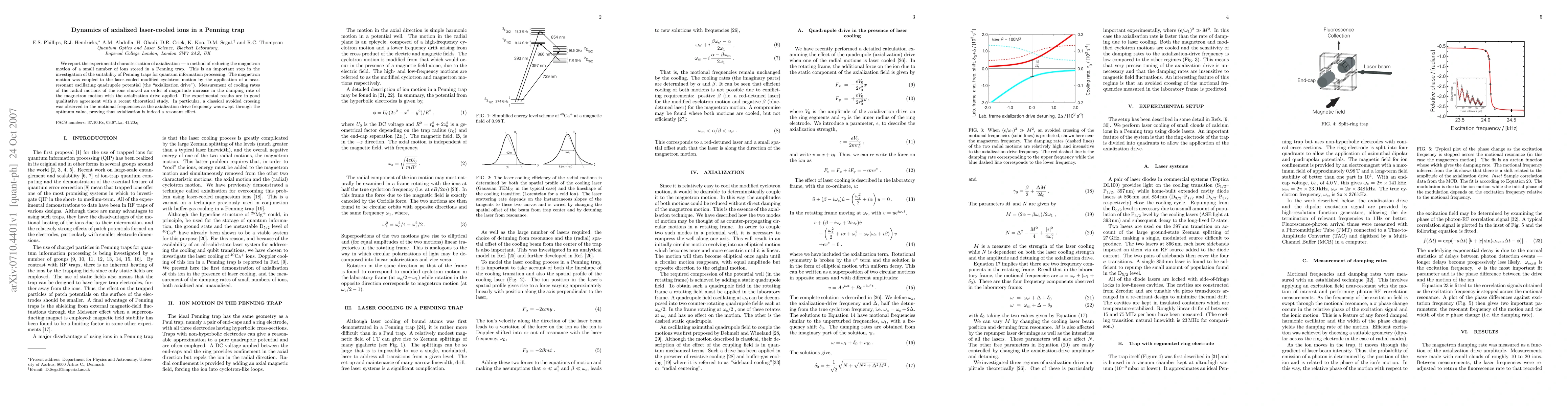 Thumbnail for Dynamics of axialized laser-cooled ions in a Penning trap