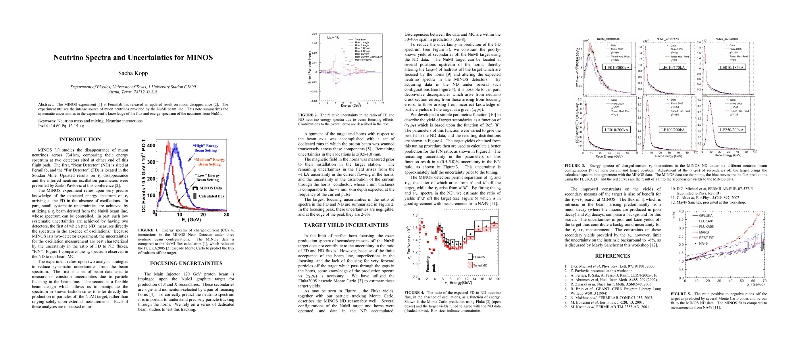 Thumbnail for Neutrino Spectra and Uncertainties for MINOS