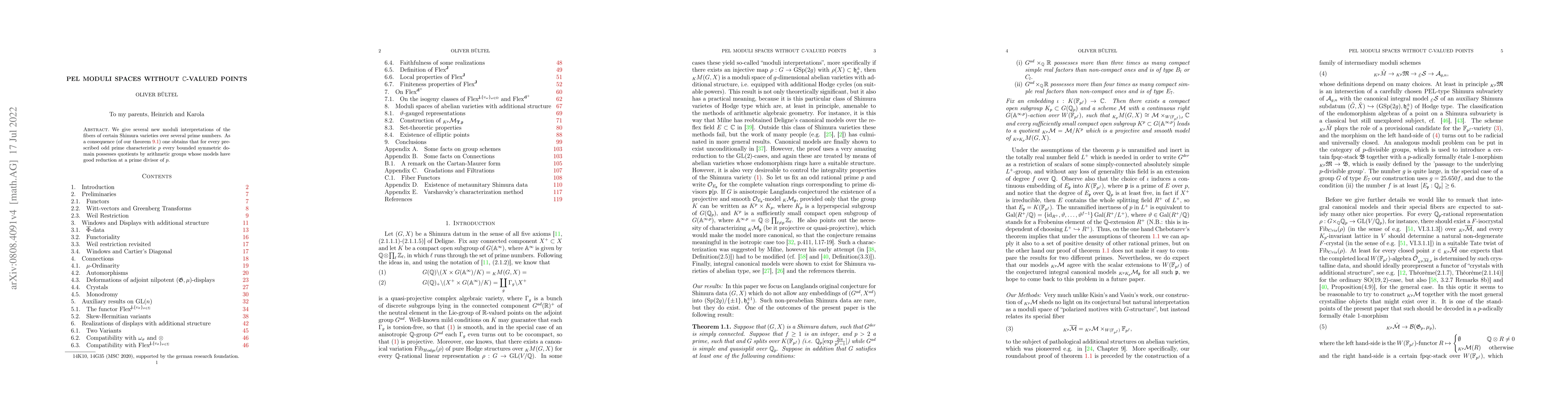 Thumbnail for PEL moduli spaces without $\mathbb C$-valued points