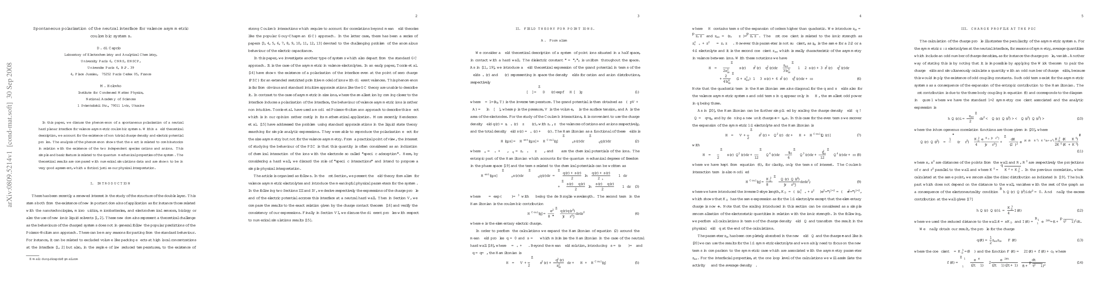 Thumbnail for Spontaneous polarisation of the neutral interface for valence asymmetric
  coulombic systems