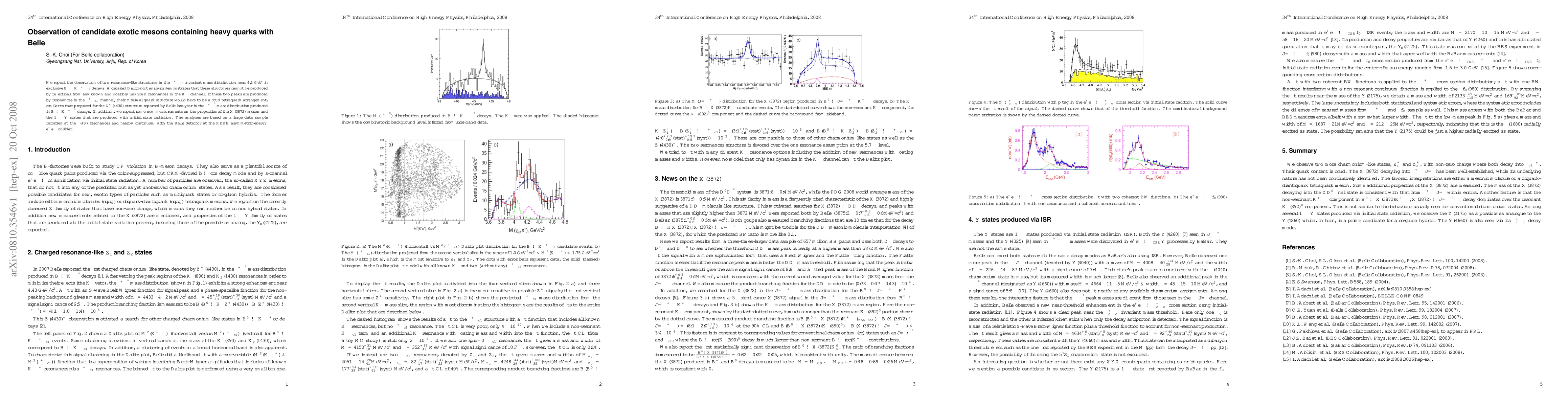 Thumbnail for Observation of candidate exotic mesons containing heavy quarks with
  Belle