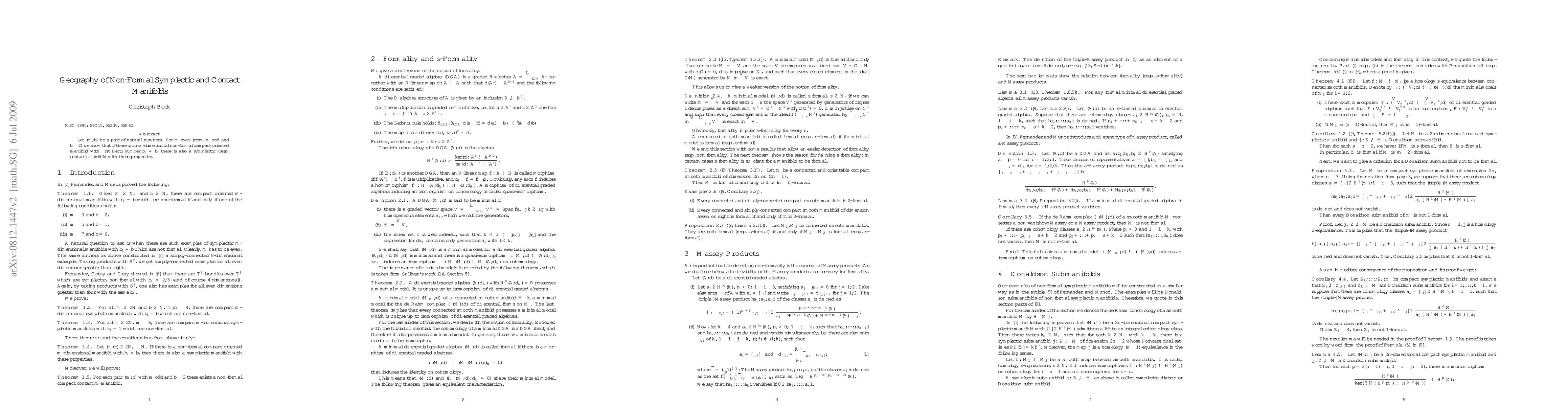 Thumbnail for Geography of non-formal symplectic and contact manifolds