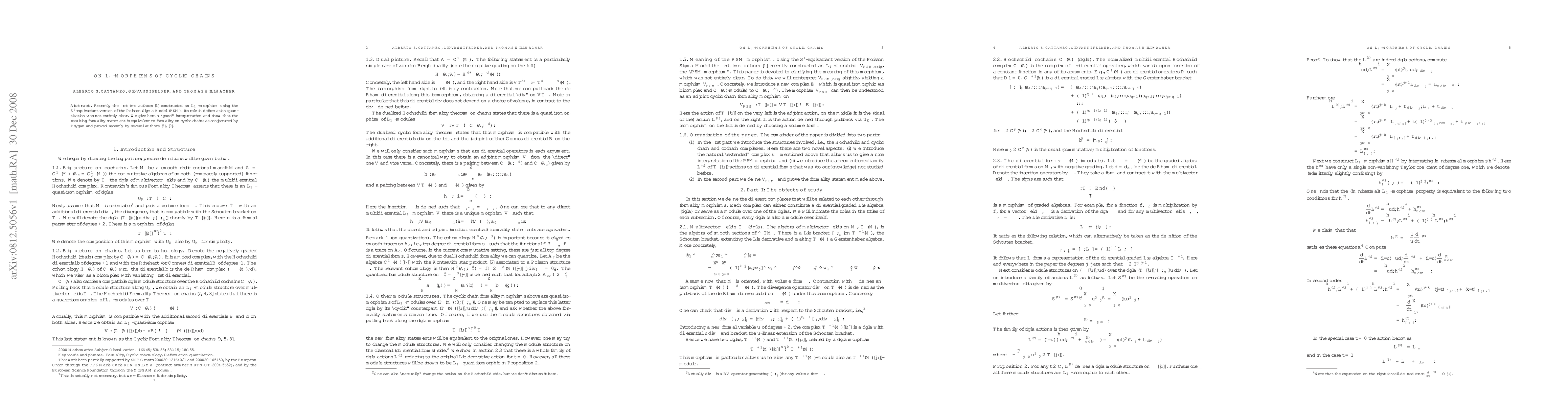 Thumbnail for On L-infinity morphisms of cyclic chains