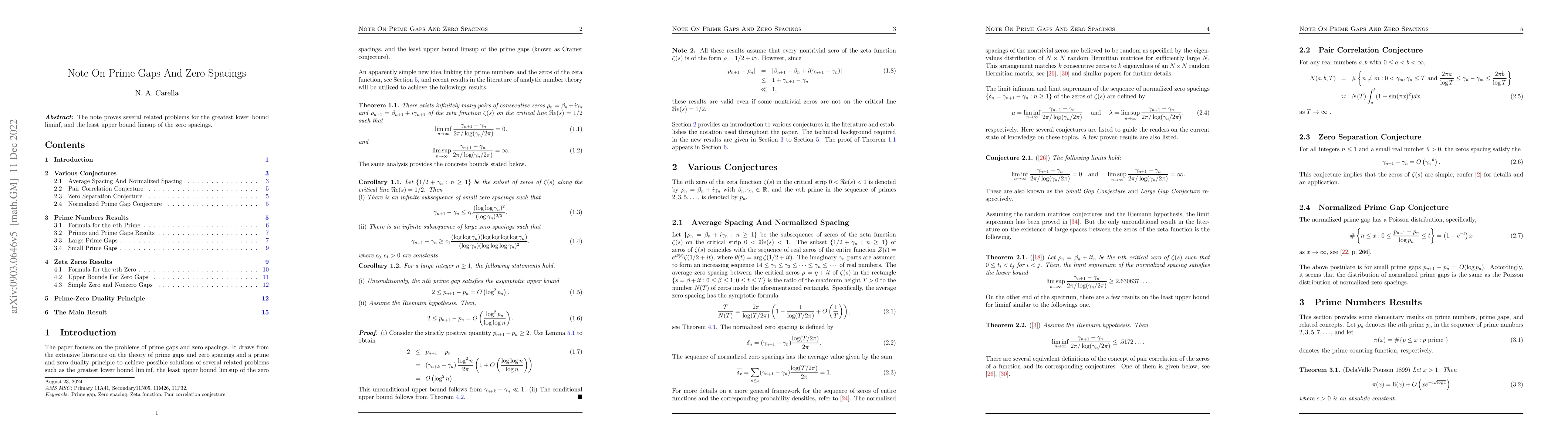 Thumbnail for Note on Prime Gaps and Zero Spacings
