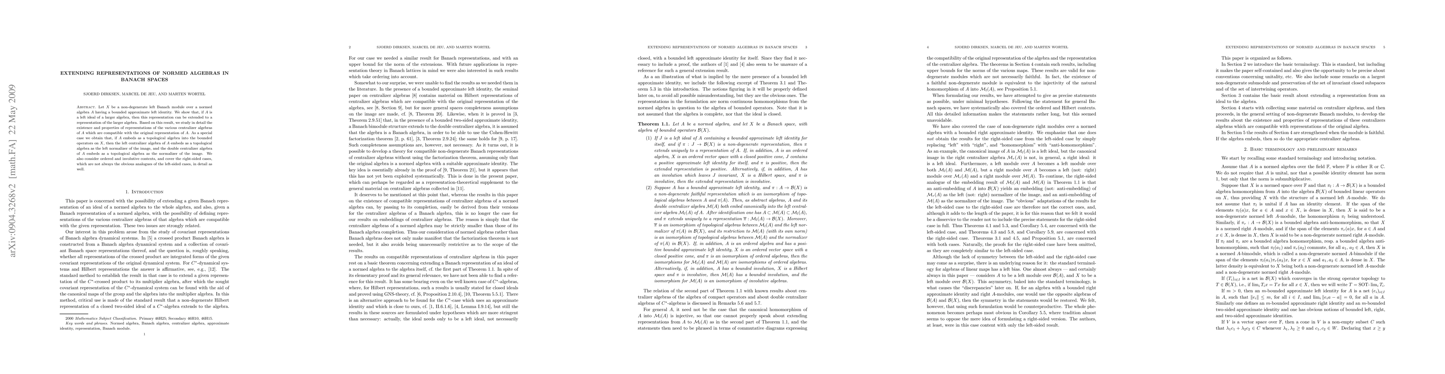 Thumbnail for Extending representations of normed algebras in Banach spaces