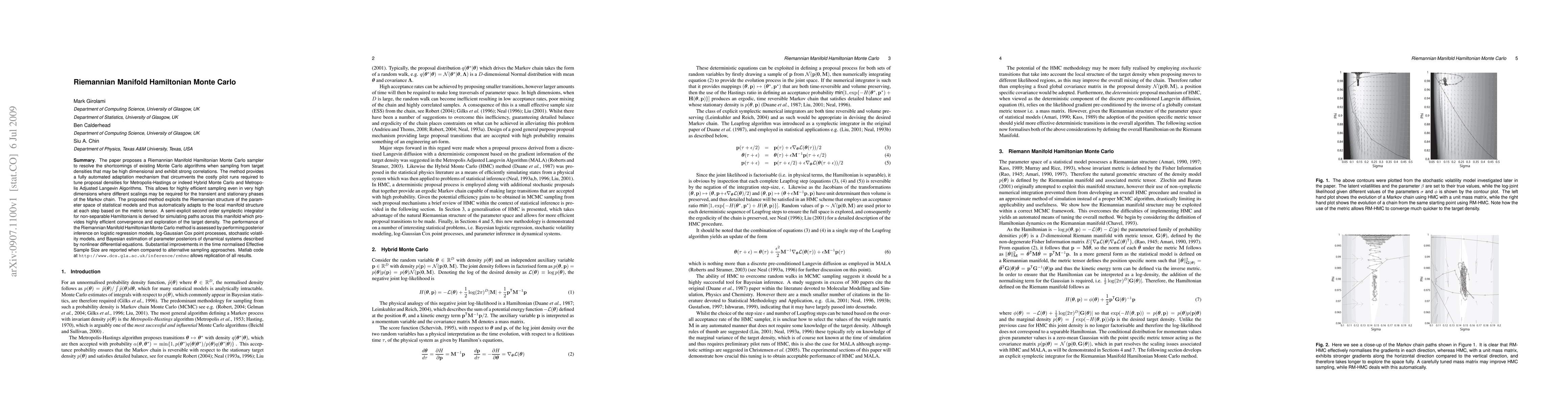 Thumbnail for Riemannian Manifold Hamiltonian Monte Carlo
