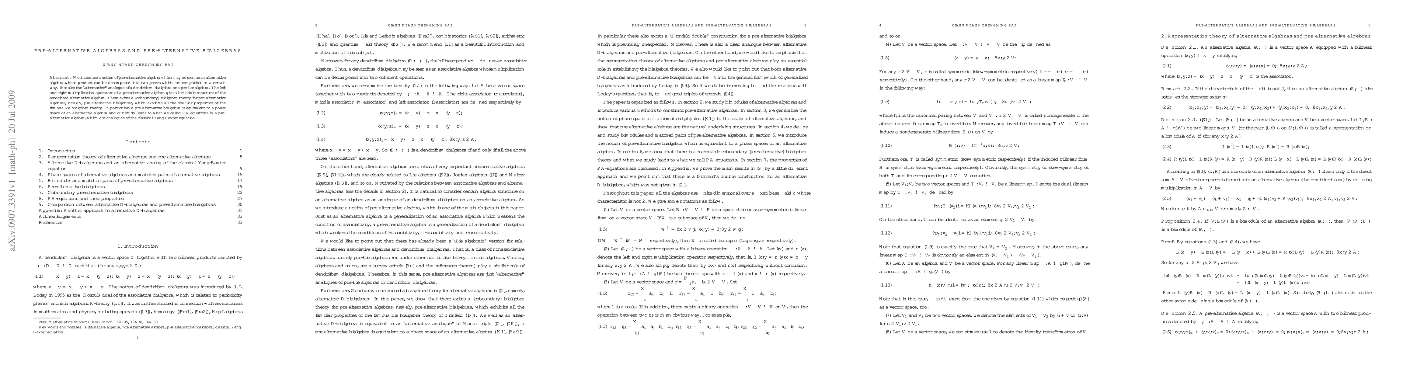 Thumbnail for Pre-alternative algebras and pre-alternative bialgebras