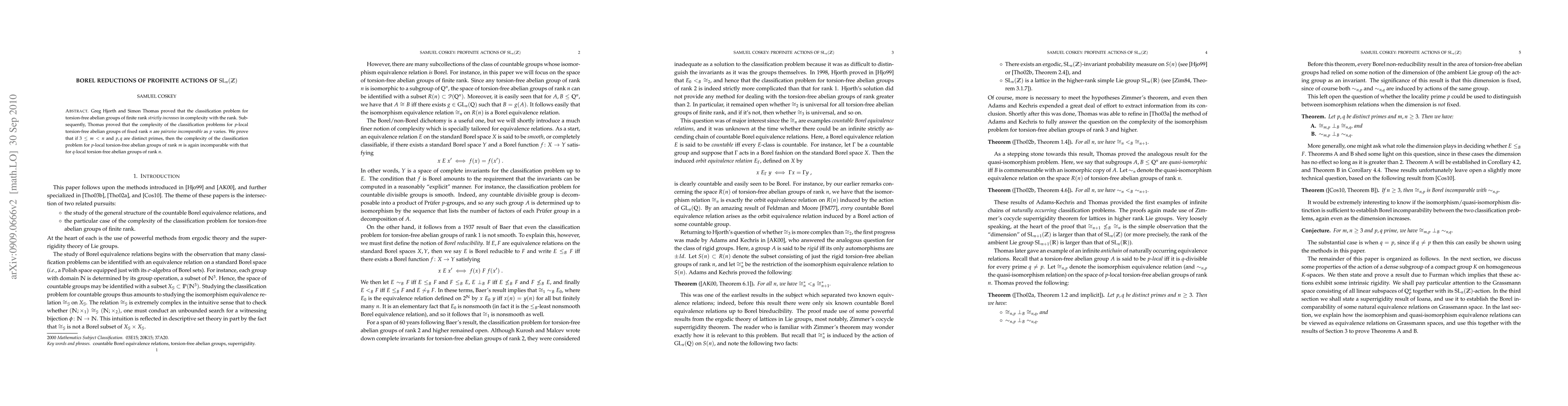 Thumbnail for Borel reductions of profinite actions of SL(n,Z)