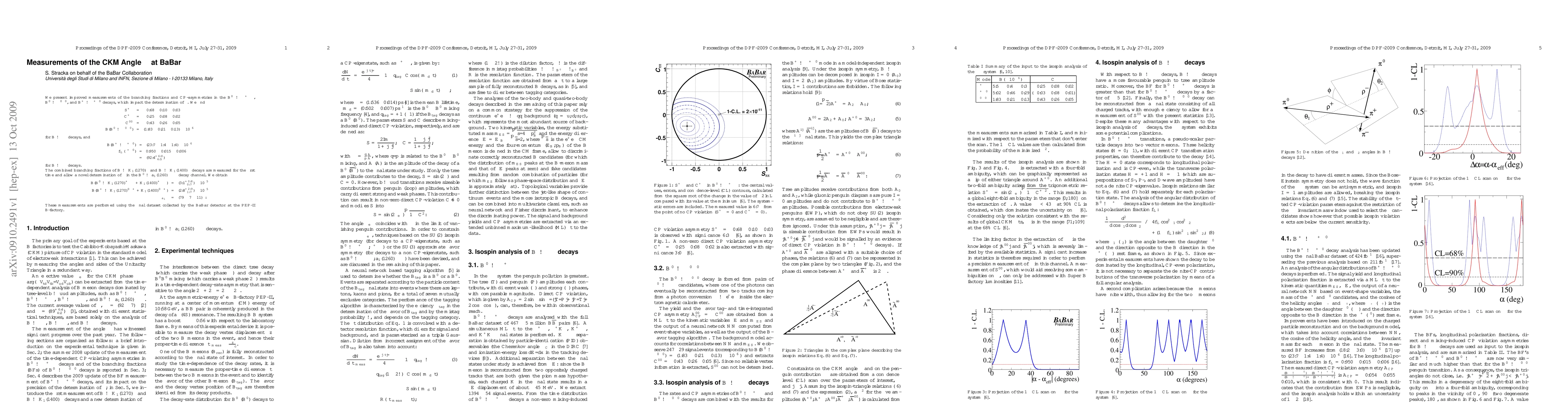 Thumbnail for Measurements of the CKM Angle alpha at BABAR