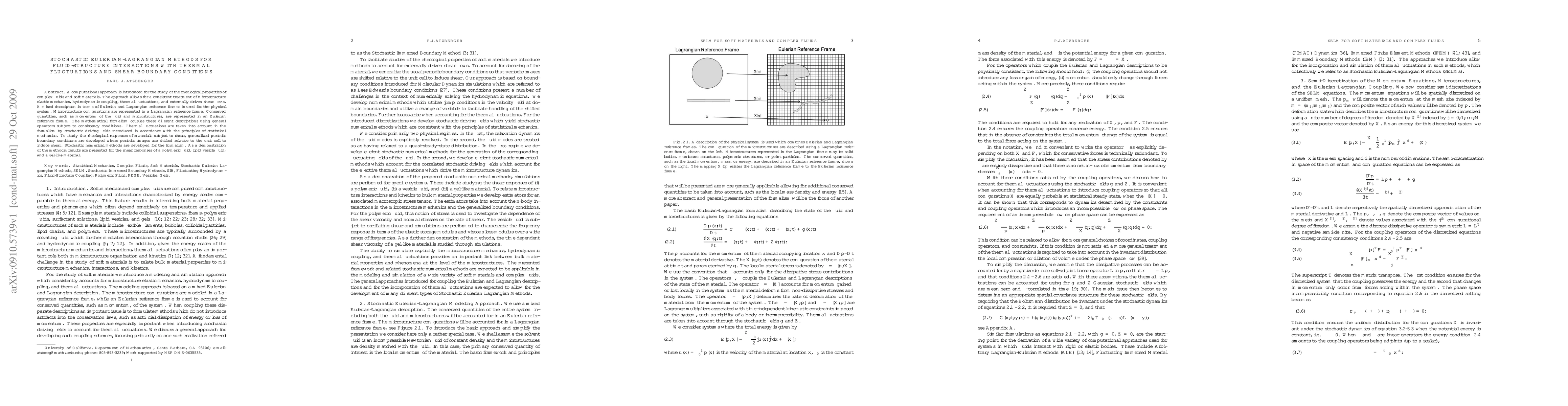 Thumbnail for Stochastic Eulerian-Lagrangian Methods for Fluid-Structure Interactions
  with Thermal Fluctuations and Shear Boundary Conditions