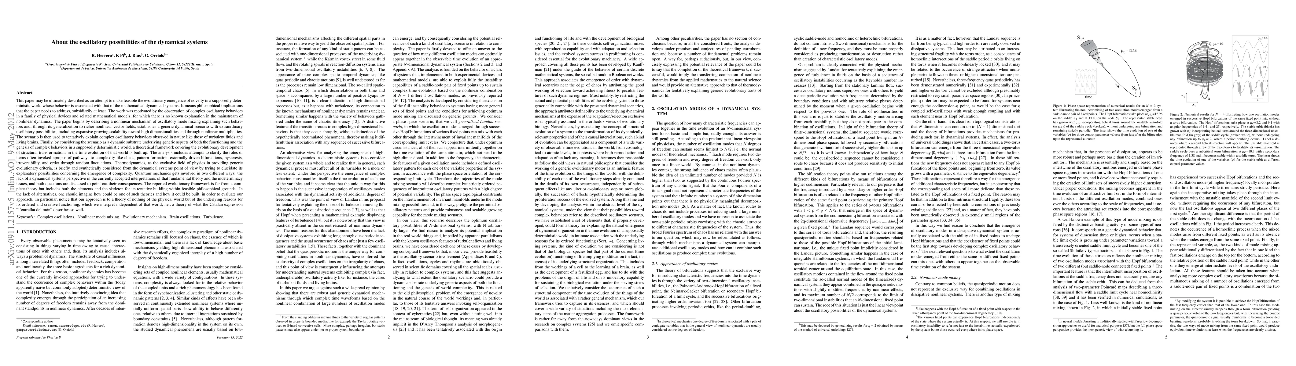Thumbnail for About the oscillatory possibilities of the dynamical systems
