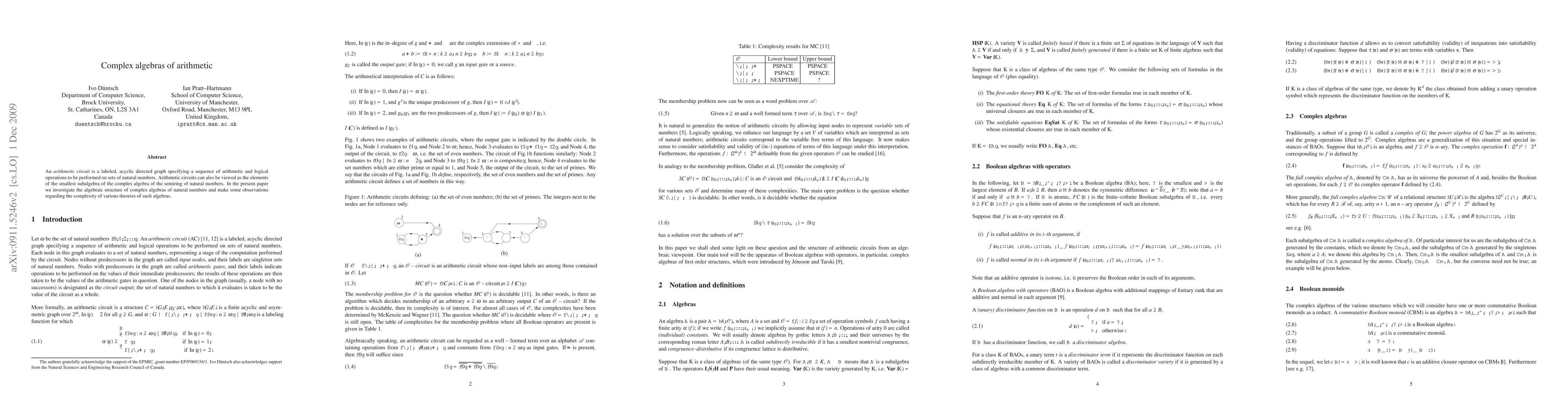 Thumbnail for Complex Algebras of Arithmetic