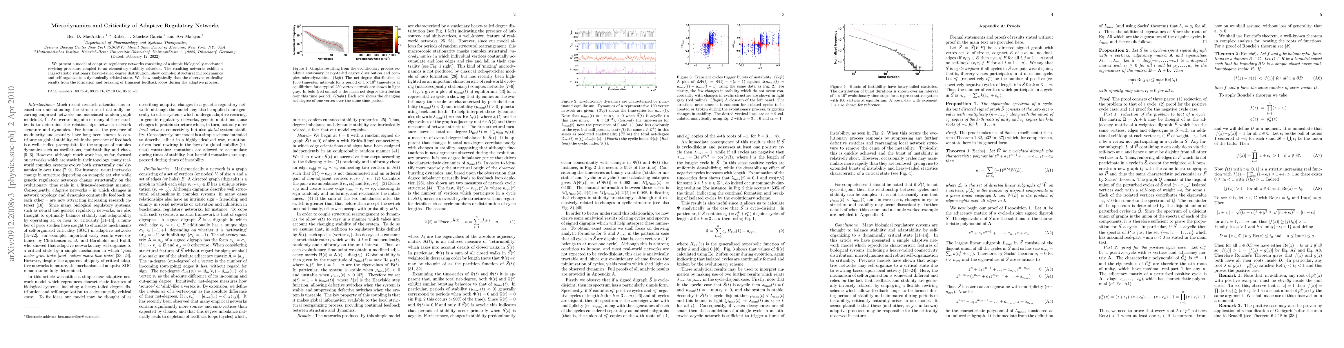 Thumbnail for Microdynamics and Criticality of Adaptive Regulatory Networks