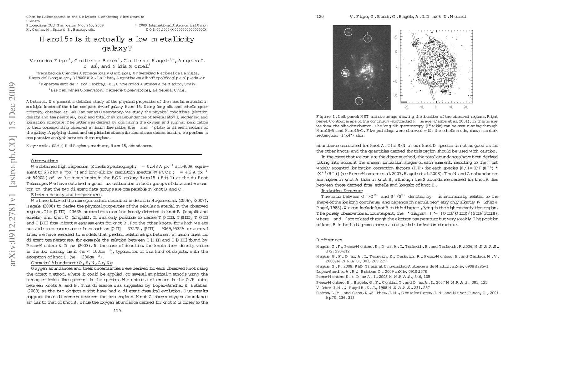 Thumbnail for Haro15: Is it actually a low metallicity galaxy?