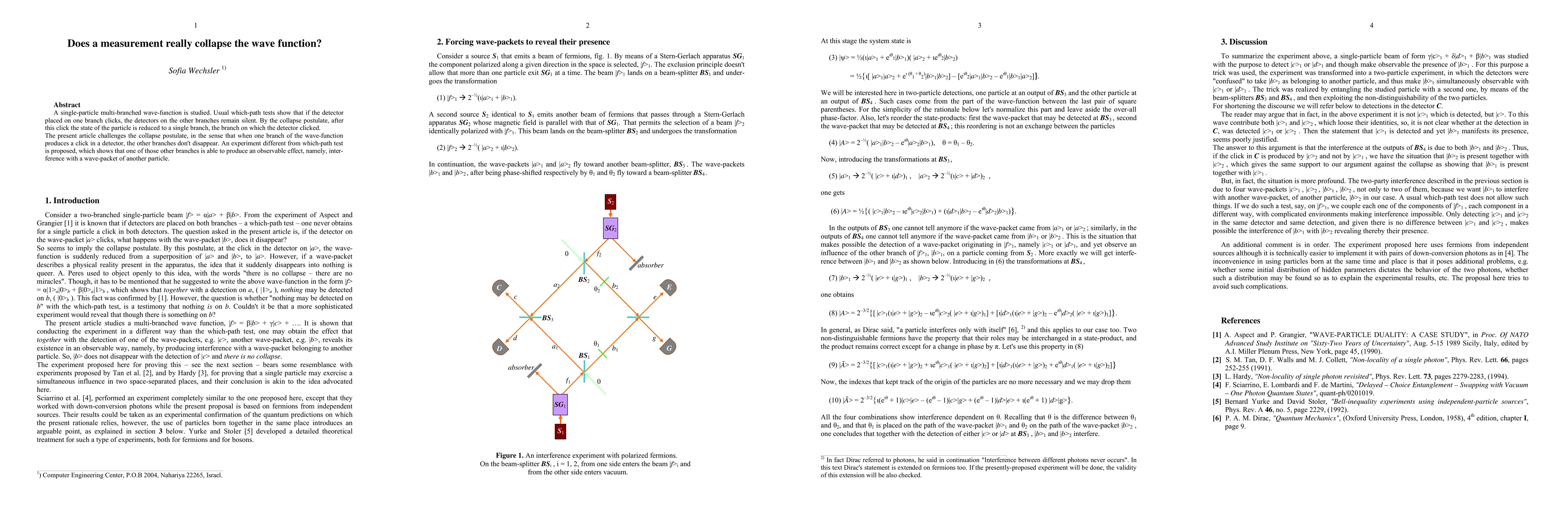 Thumbnail for Does a measurement really collapse the wave function?