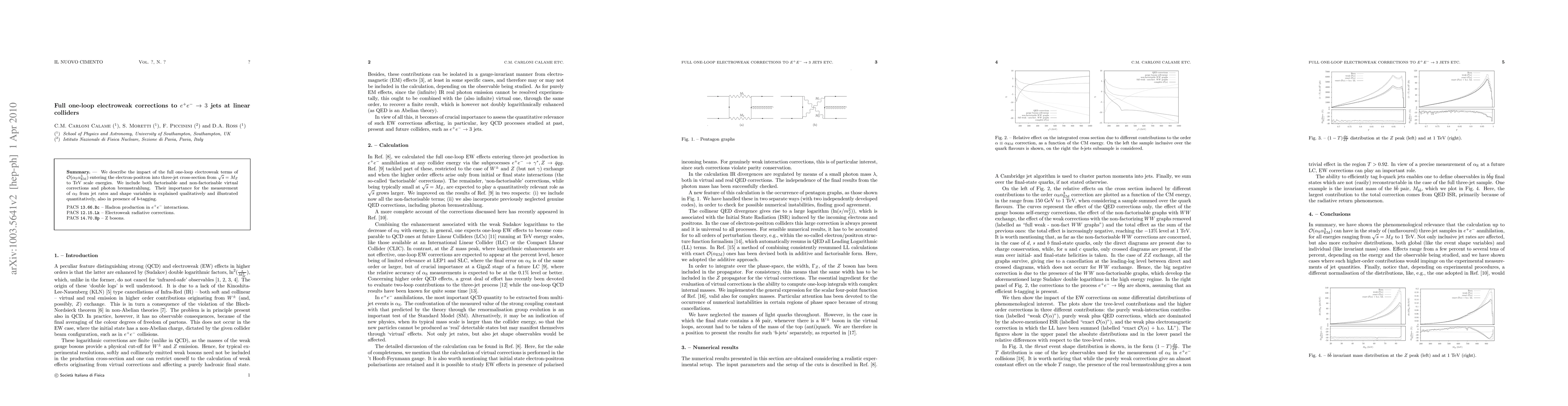 Thumbnail for Full one-loop electroweak corrections to e+e- to 3 jets at linear
  colliders