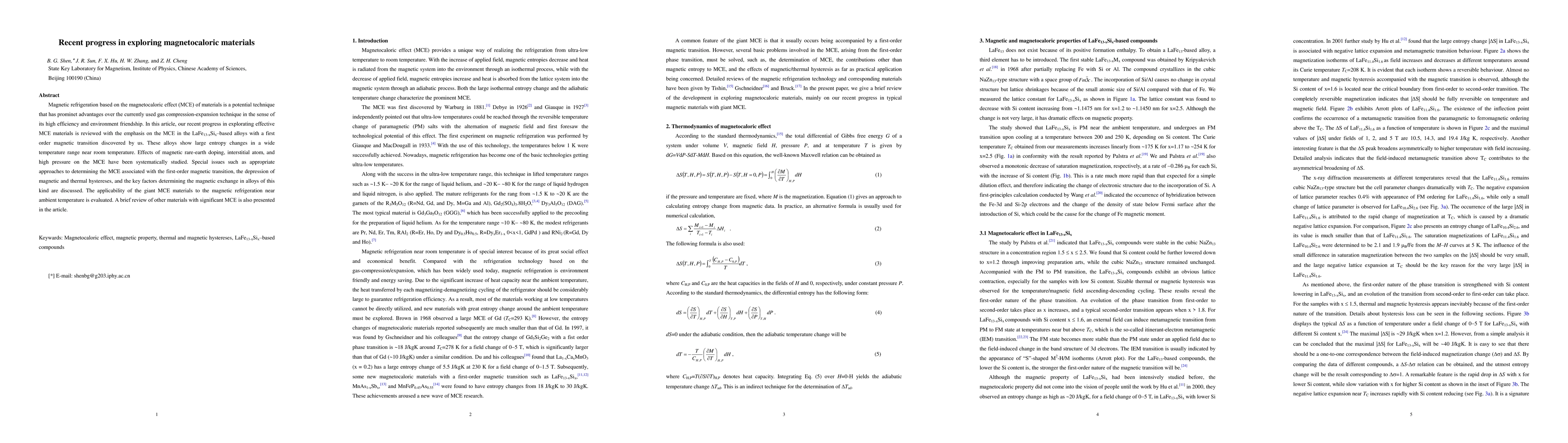 Thumbnail for Recent progress in exploring magnetocaloric materials