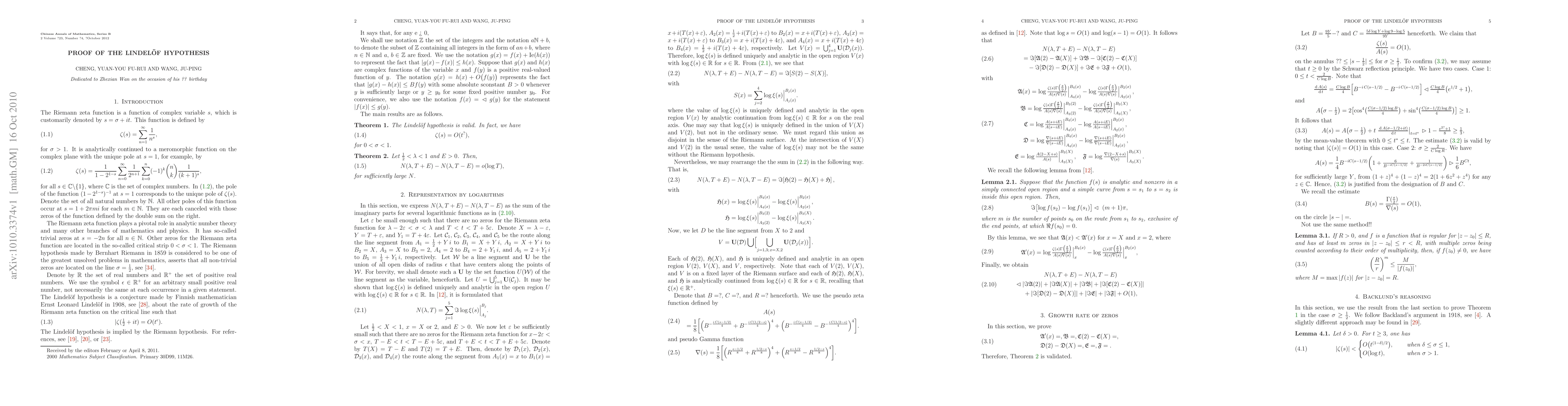 Thumbnail for Proof of the strong Linderlof hypothesis