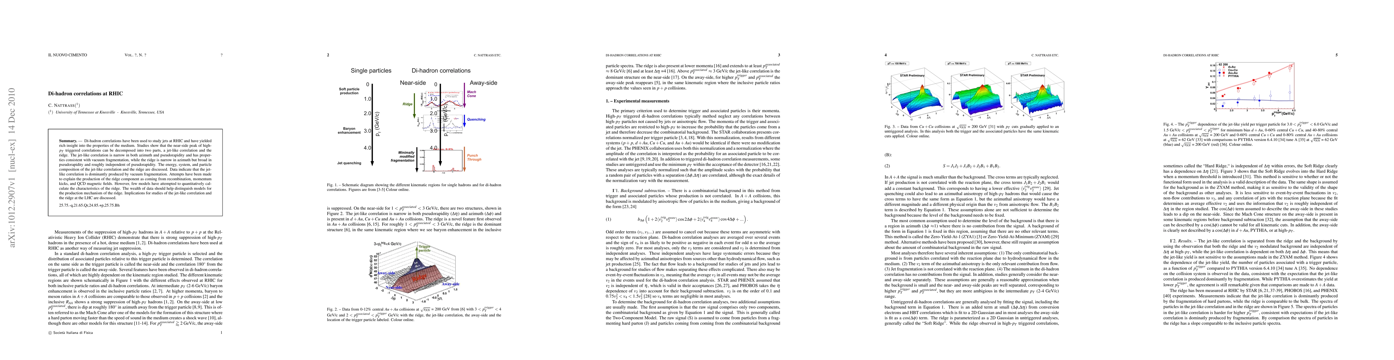Thumbnail for Di-hadron correlations at RHIC