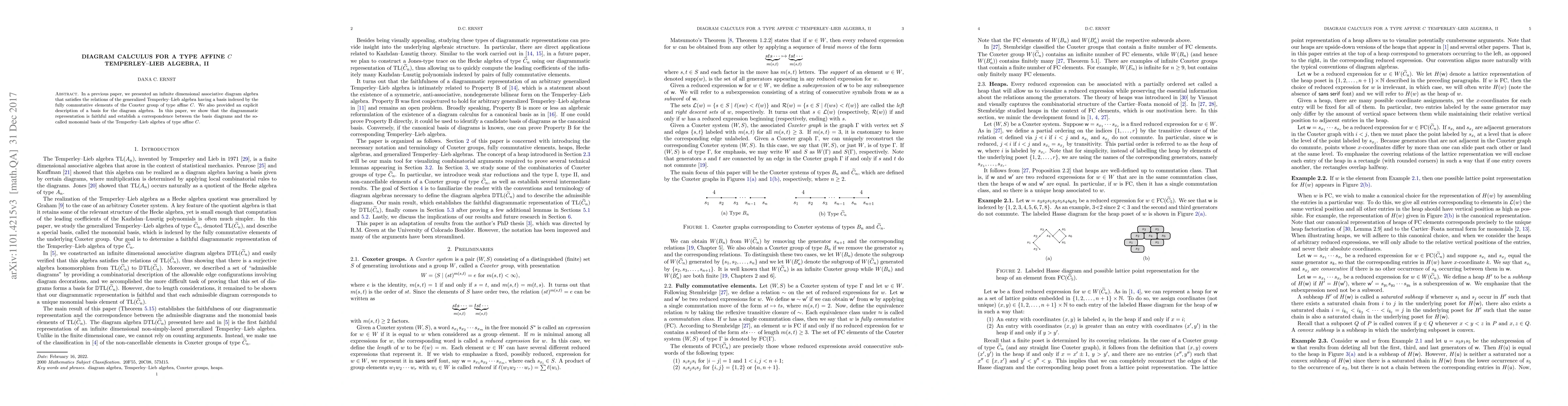 Thumbnail for Diagram calculus for a type affine $C$ Temperley--Lieb algebra, II