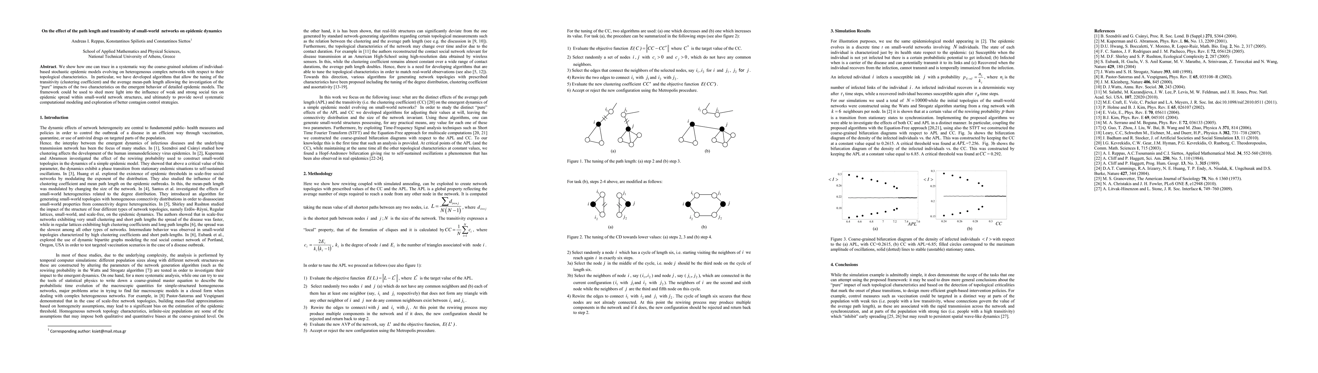 Thumbnail for On the effect of the path length and transitivity of small-world
  networks on epidemic dynamics