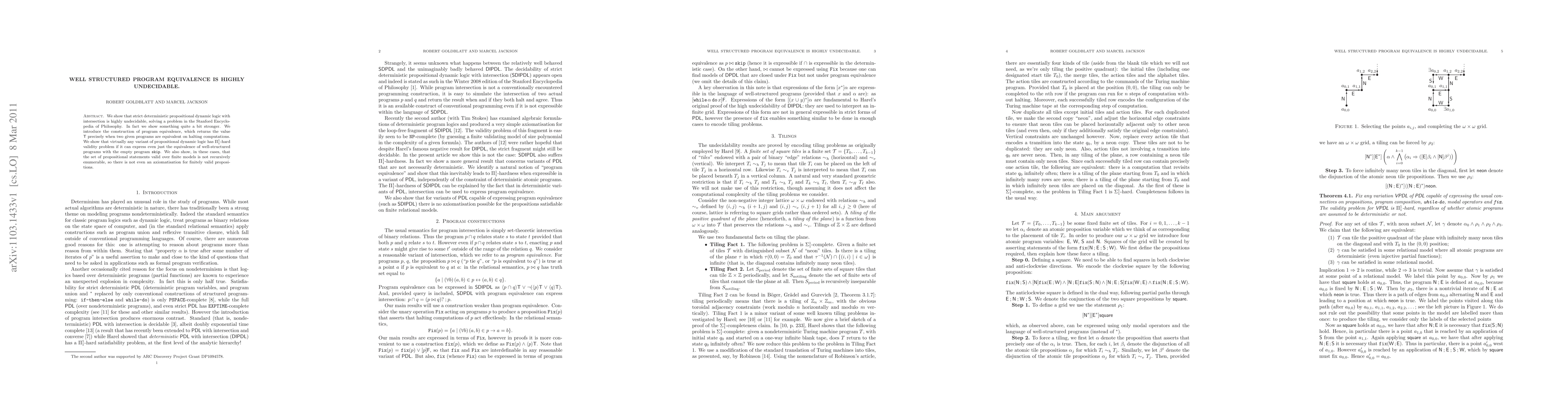 Thumbnail for Well structured program equivalence is highly undecidable