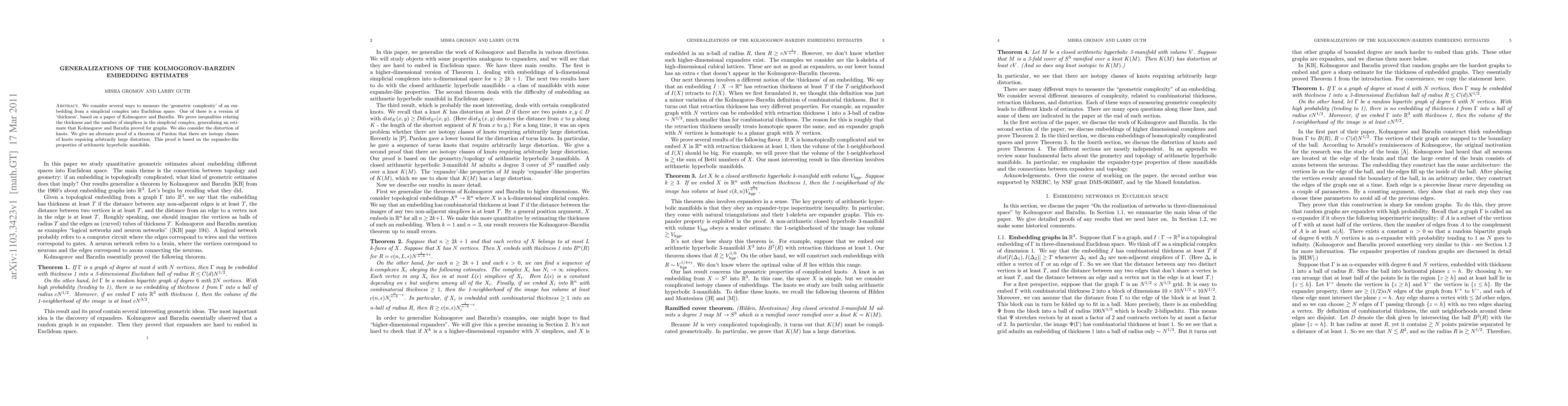 Thumbnail for Generalizations of the Kolmogorov-Barzdin embedding estimates