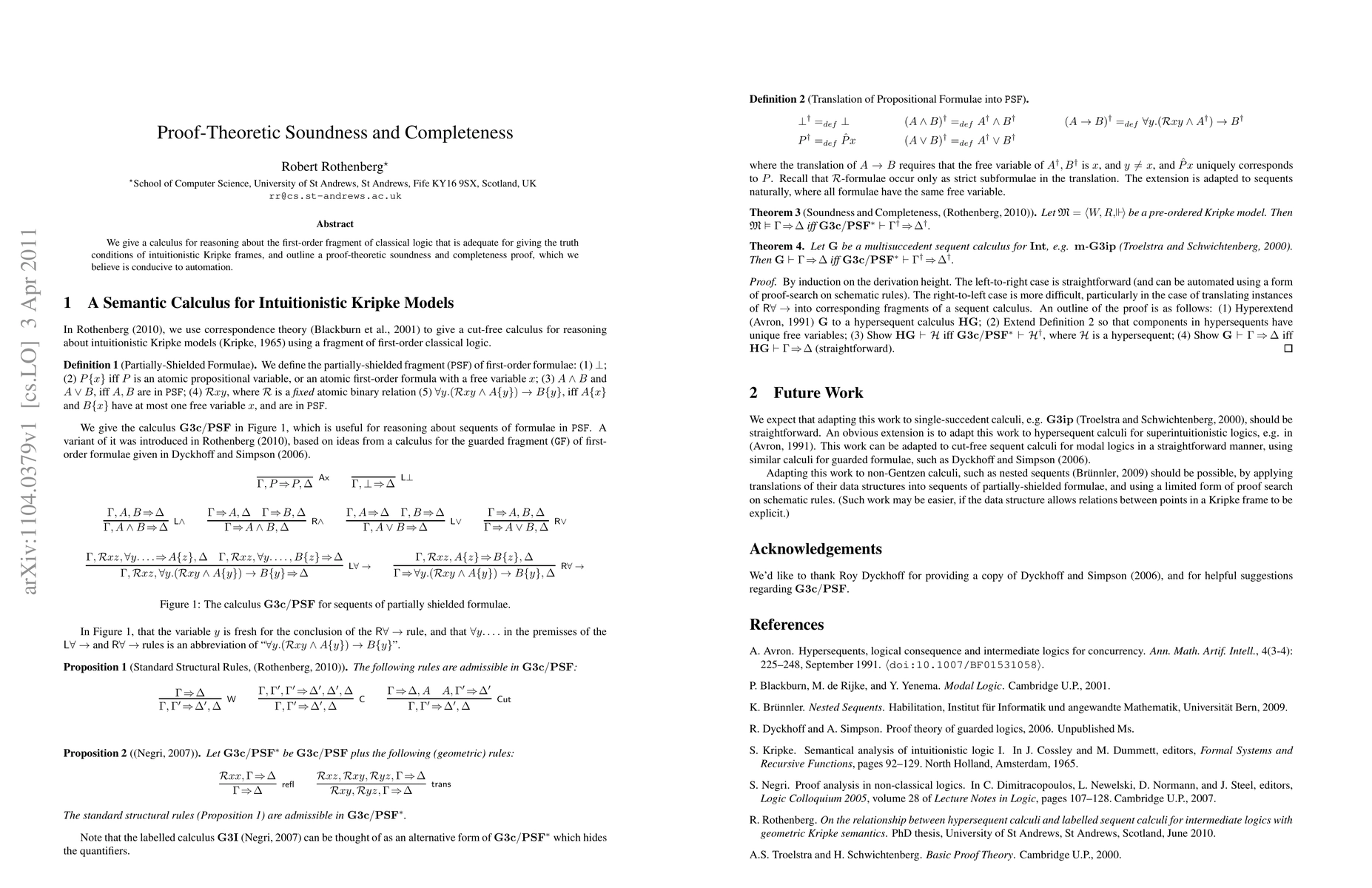 Thumbnail for Proof-Theoretic Soundness and Completeness