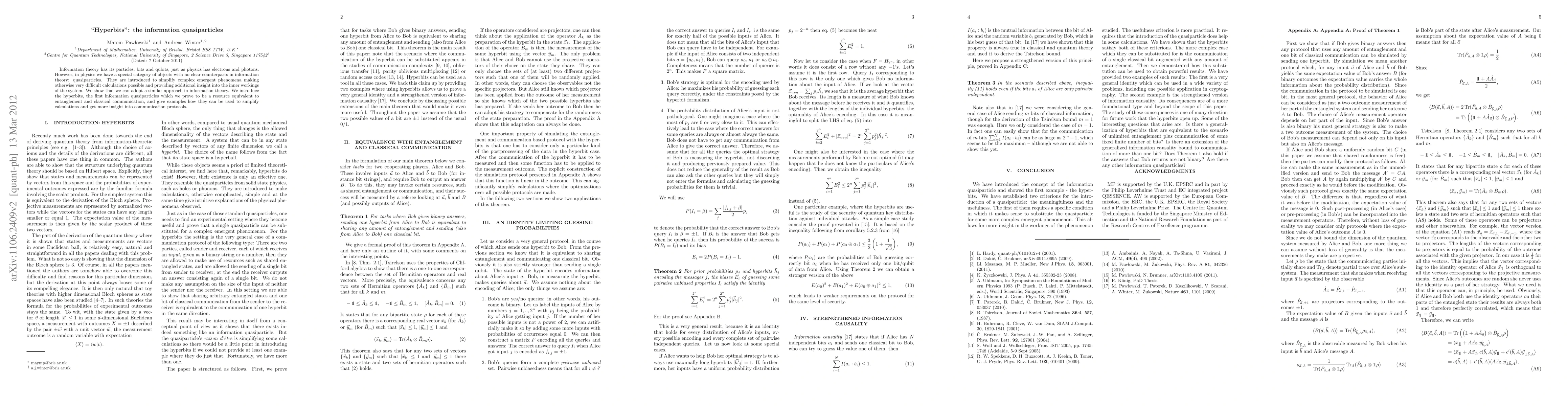 Thumbnail for Hyperbits: the information quasiparticles