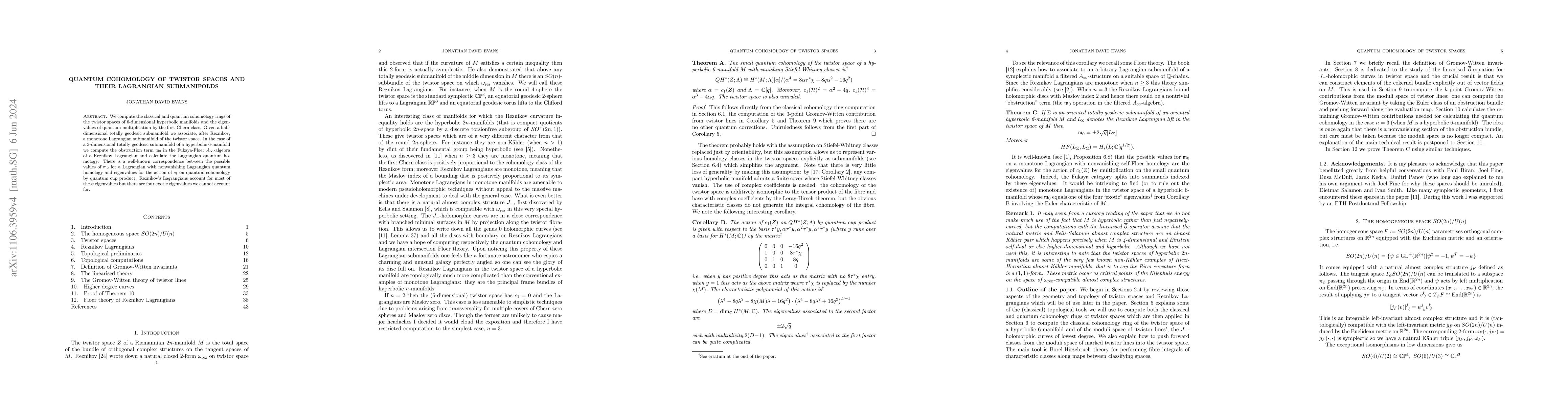 Thumbnail for Quantum cohomology of twistor spaces and their Lagrangian submanifolds