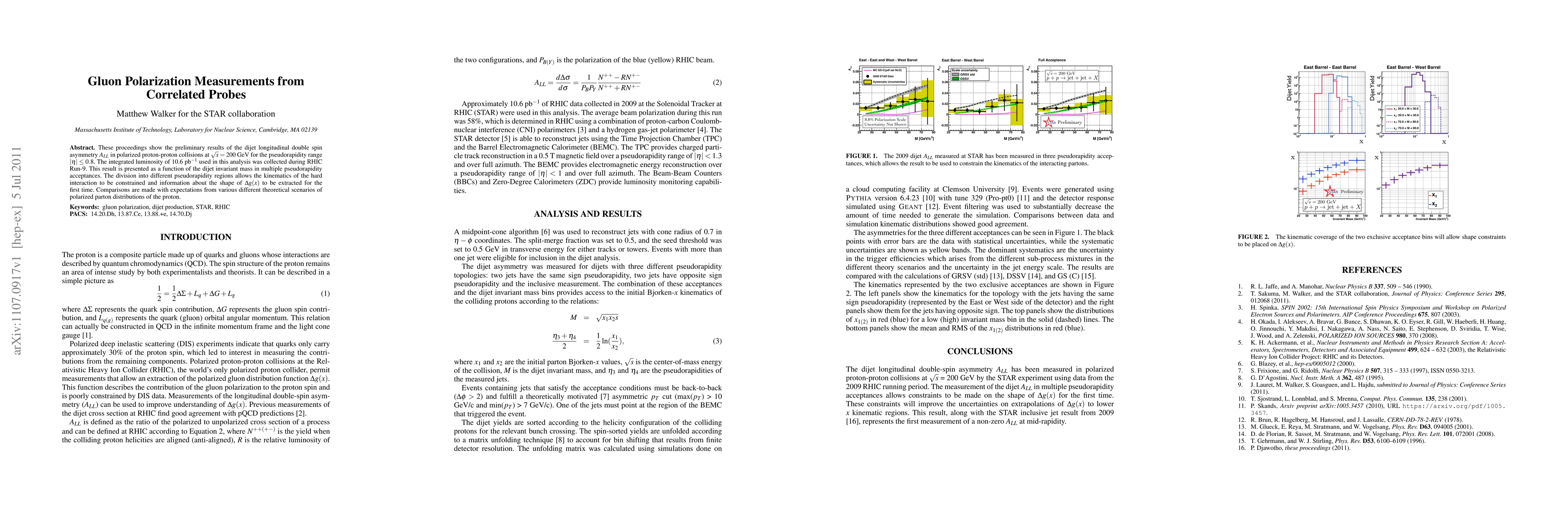 Thumbnail for Gluon Polarization Measurements from Correlated Probes