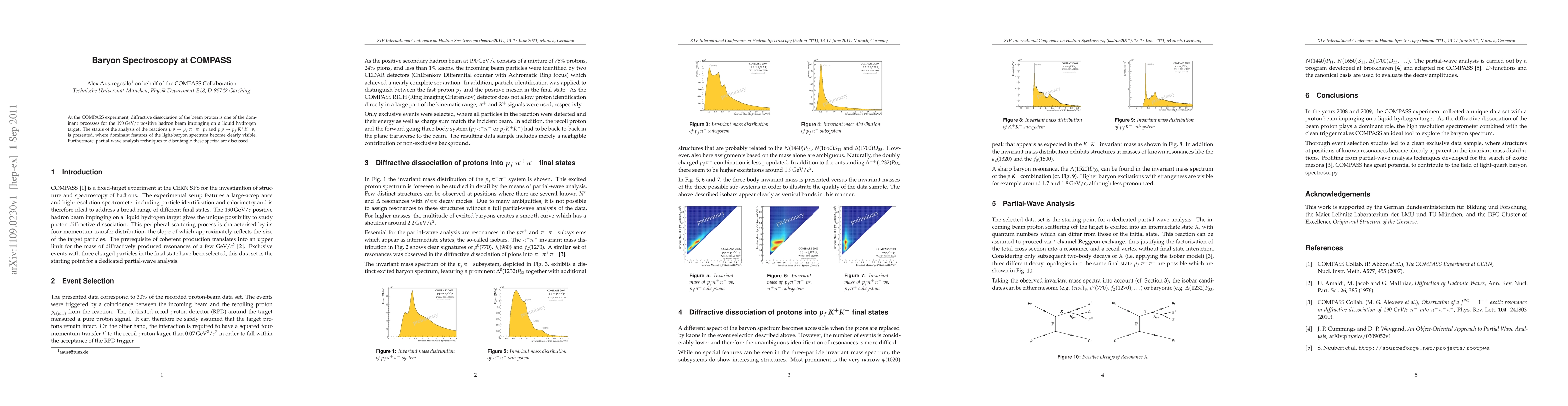 Thumbnail for Baryon Spectroscopy at COMPASS
