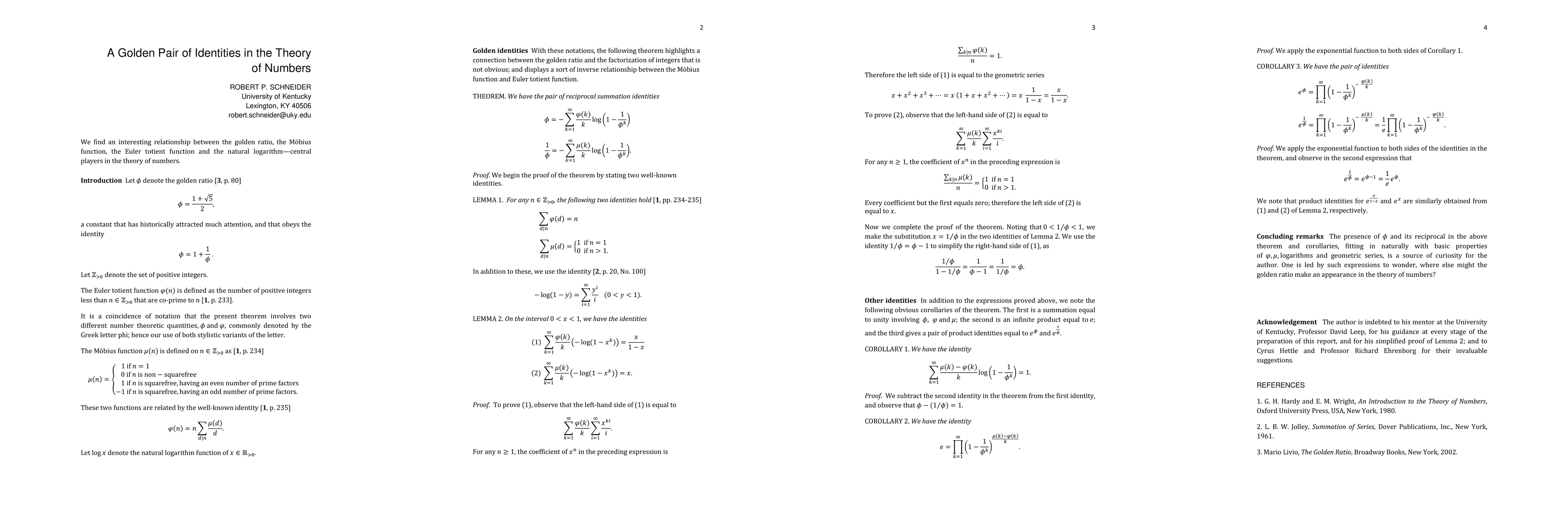Thumbnail for A Golden Pair of Identities in the Theory of Numbers