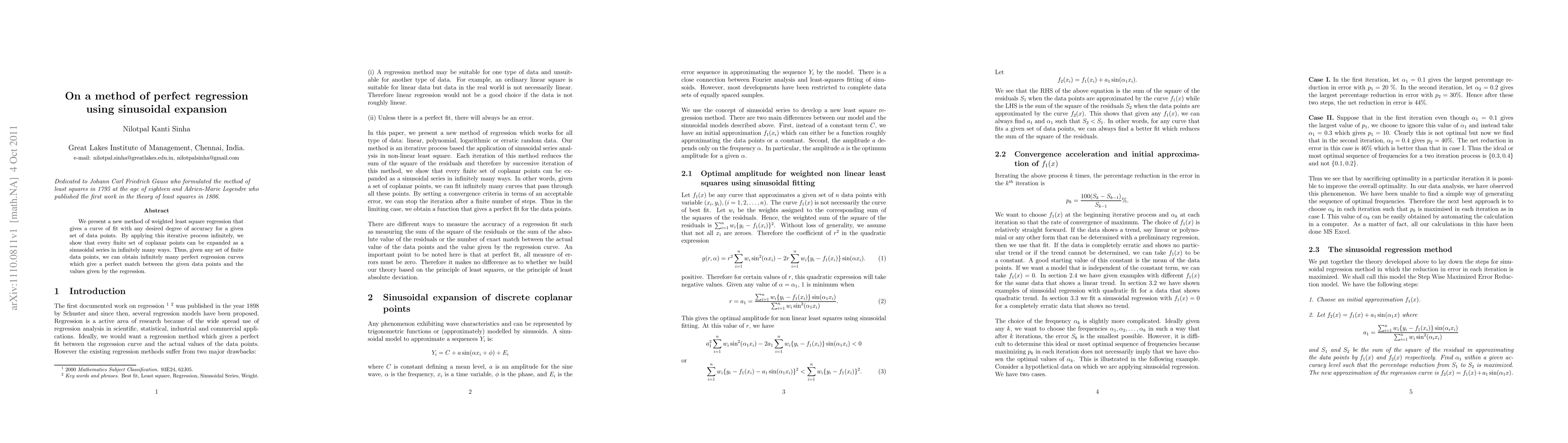 Thumbnail for A general model of regression using iterative series