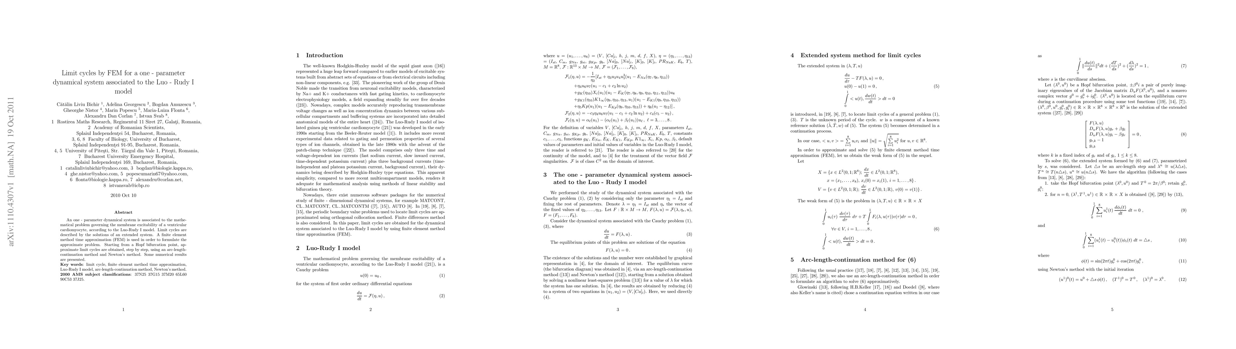 Thumbnail for Limit cycles by FEM for a one-parameter dynamical system associated to
  the Luo-Rudy I model