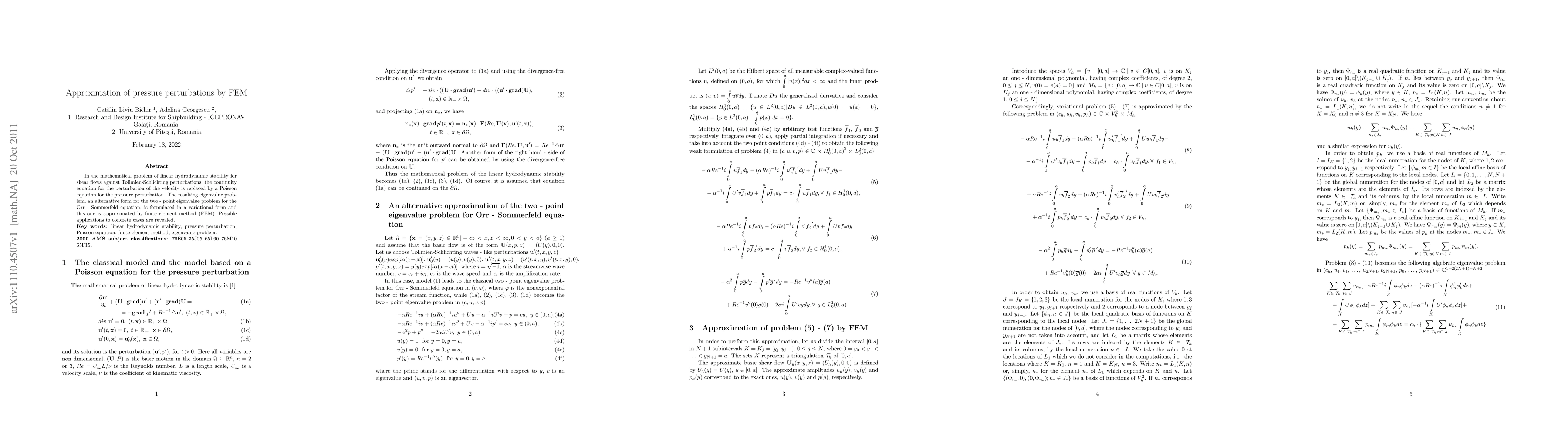 Thumbnail for Approximation of pressure perturbations by FEM