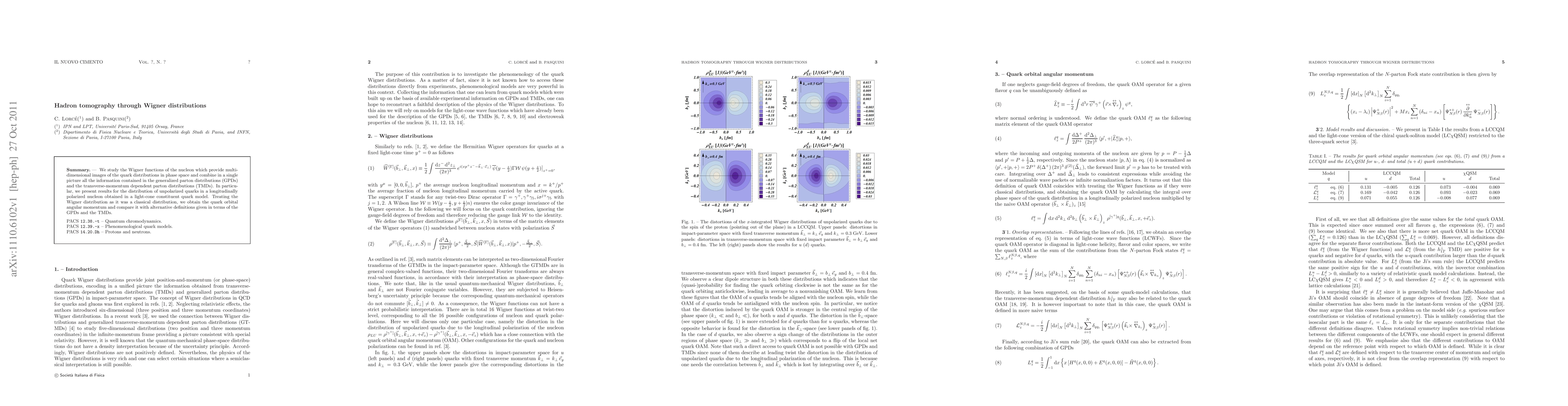 Thumbnail for Hadron tomography through Wigner distributions