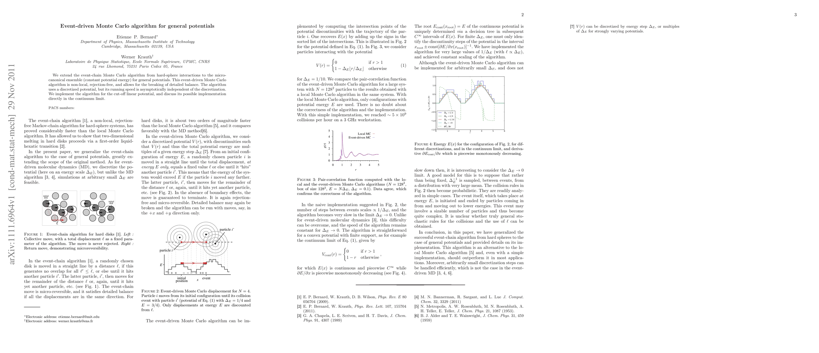 Thumbnail for Event-driven Monte Carlo algorithm for general potentials