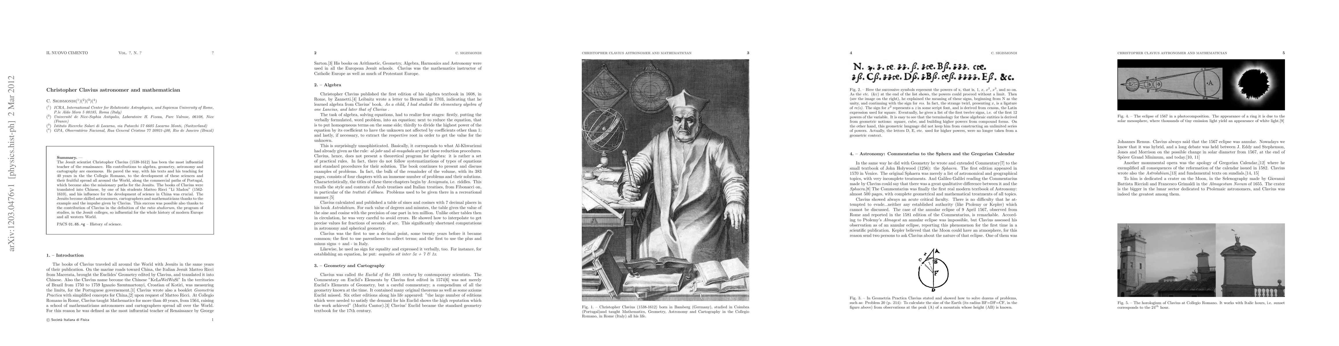 Thumbnail for Christopher Clavius astronomer and mathematician