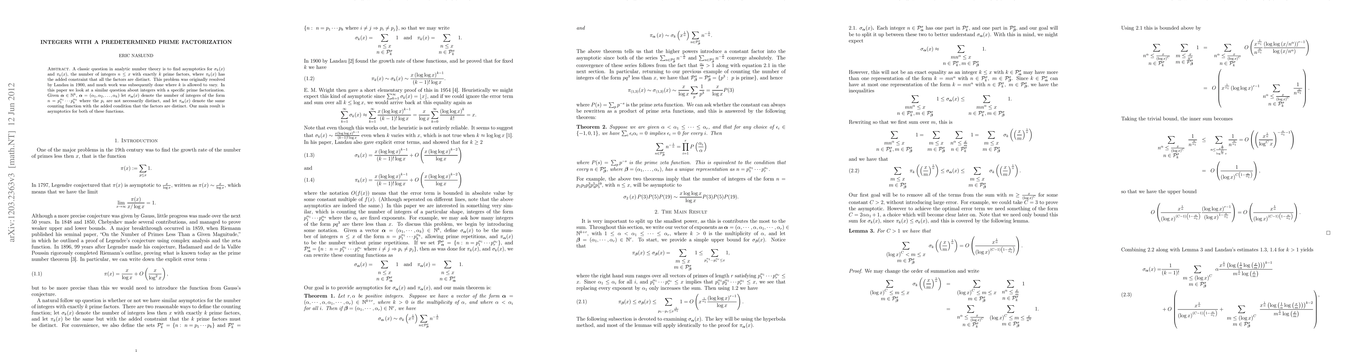 Thumbnail for Integers With A Predetermined Prime Factorization