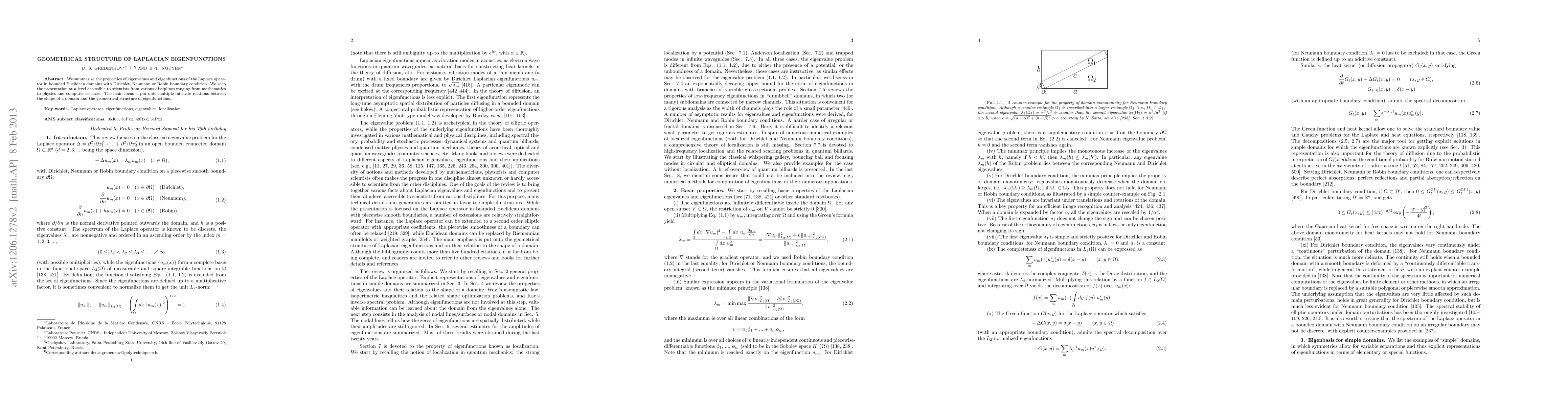 Thumbnail for Geometrical structure of Laplacian eigenfunctions