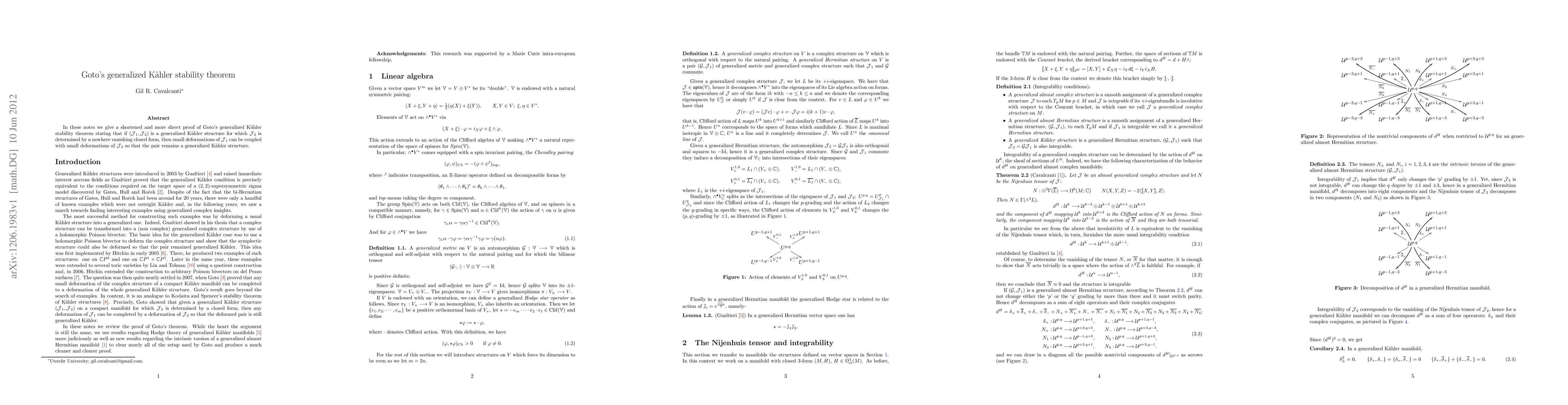 Thumbnail for Goto's generalized Kaehler stability theorem