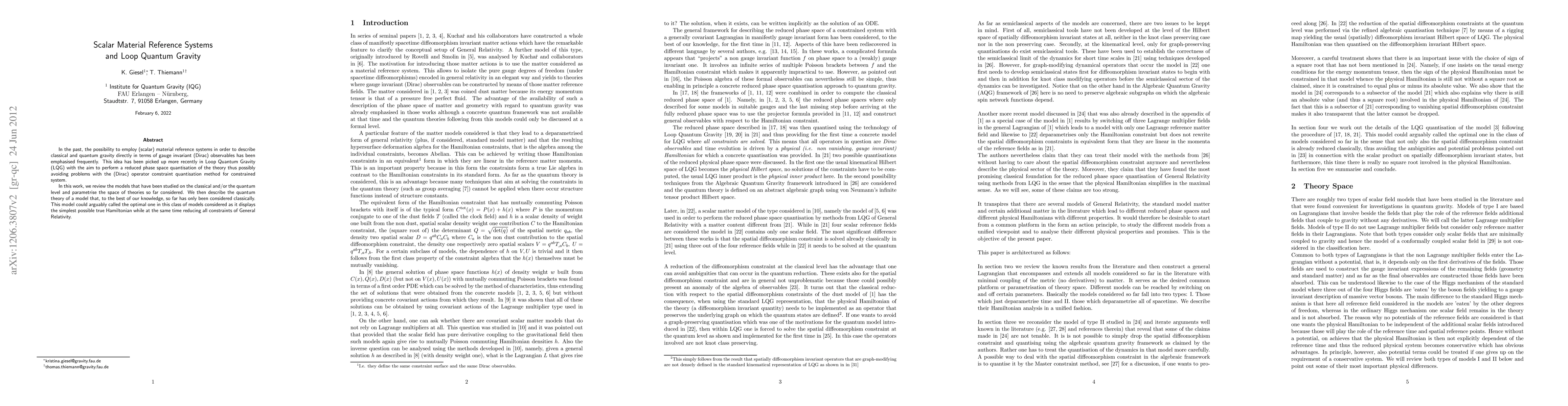 Thumbnail for Scalar Material Reference Systems and Loop Quantum Gravity