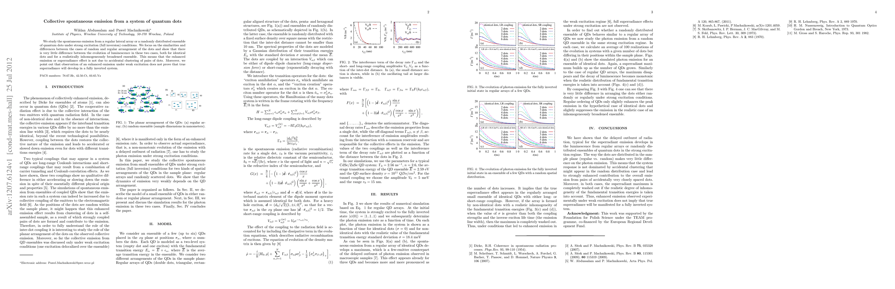 Thumbnail for Collective spontaneous emission from a system of quantum dots