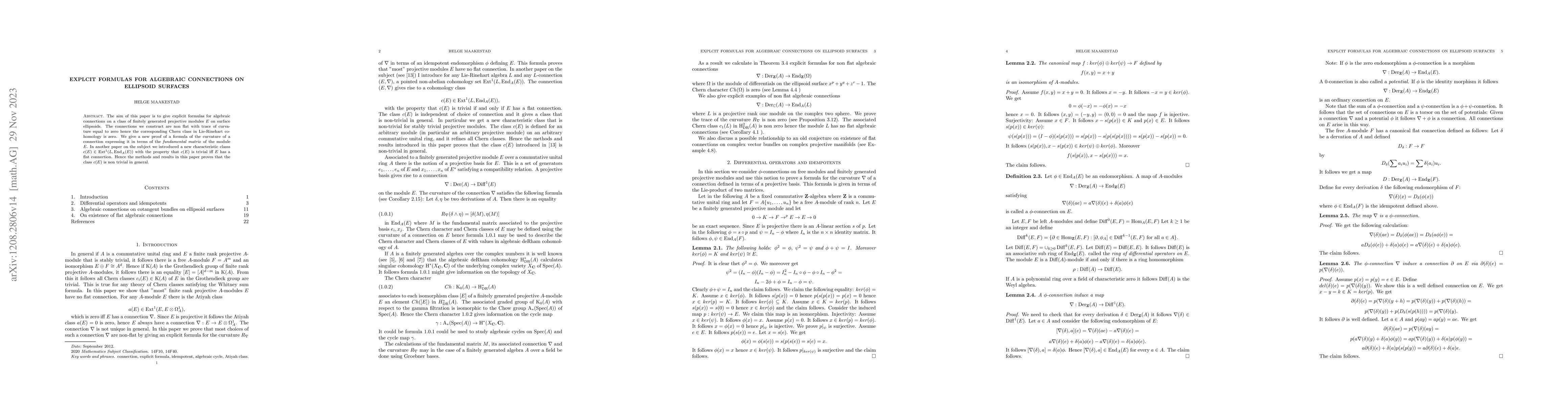 Thumbnail for Explicit formulas for algebraic connections on ellipsoid surfaces