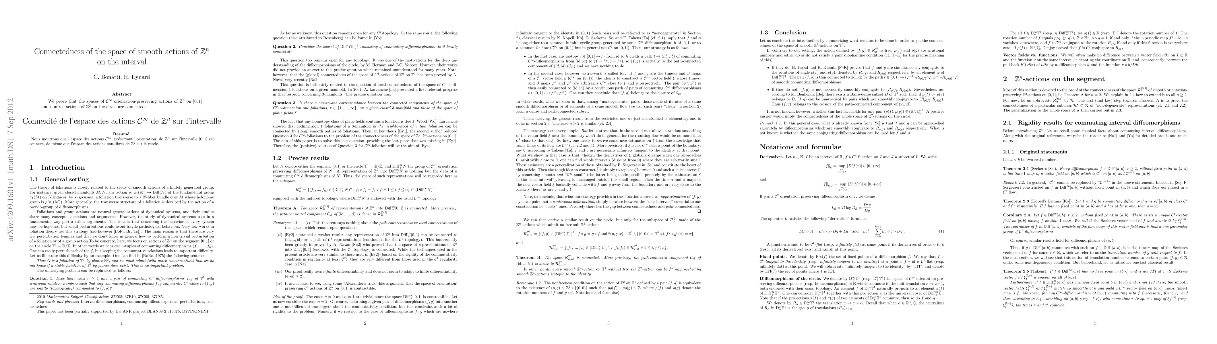 Thumbnail for Connectedness of the space of smooth actions of $\Z^n$ on the interval