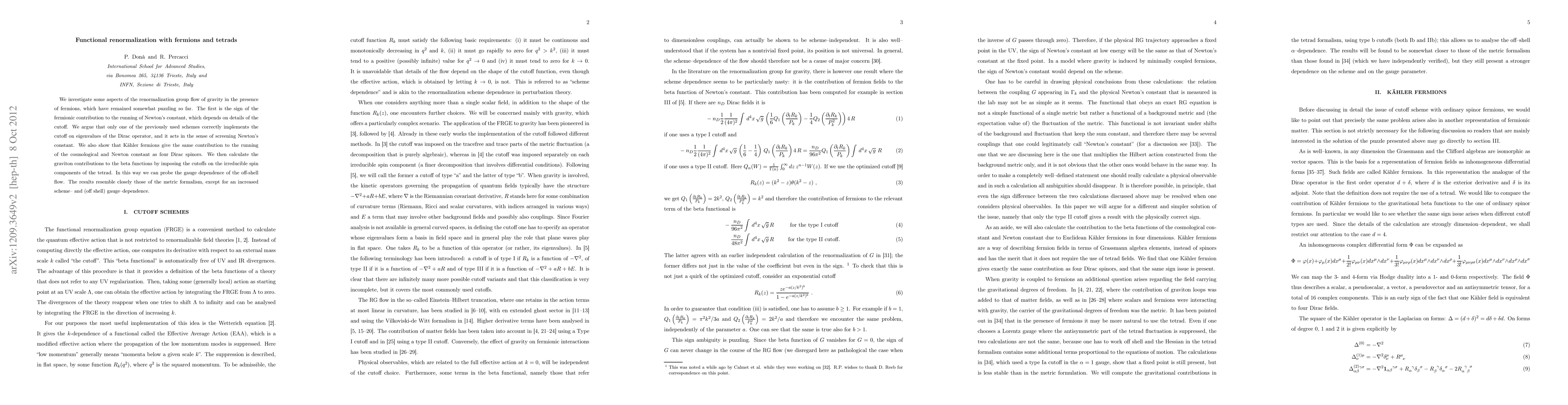 Thumbnail for Functional renormalization with fermions and tetrads