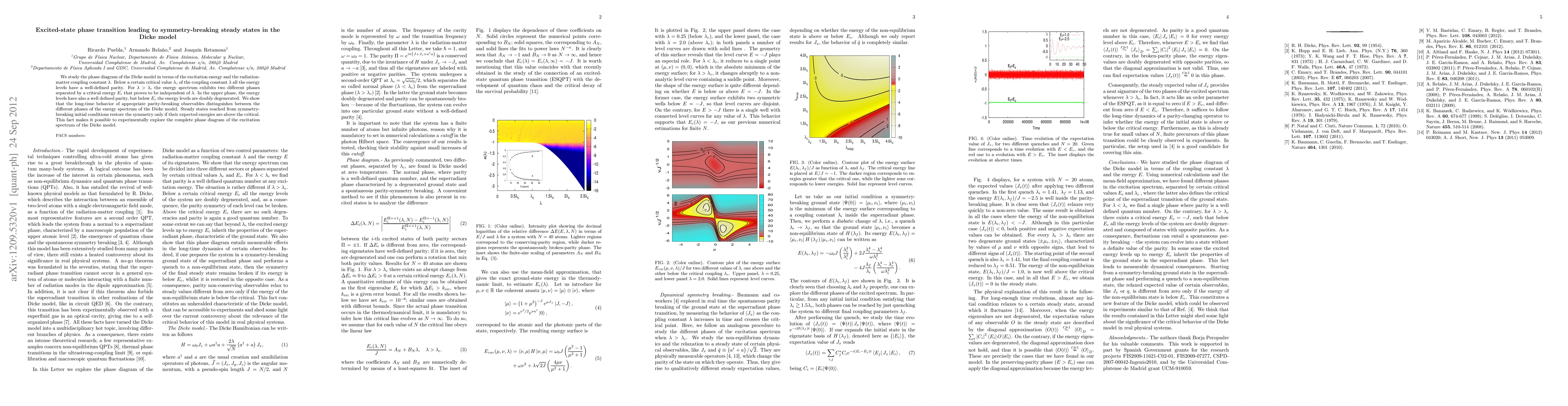 Thumbnail for Excited-state phase transition leading to symmetry-breaking steady
  states in the Dicke model