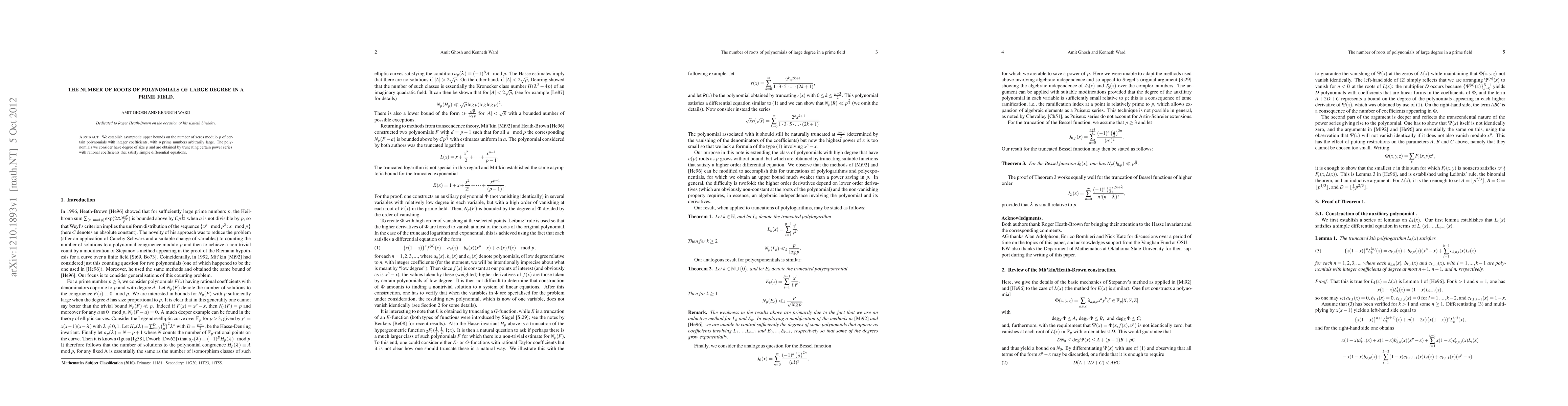 Thumbnail for The number of roots of polynomials of large degree in a prime field