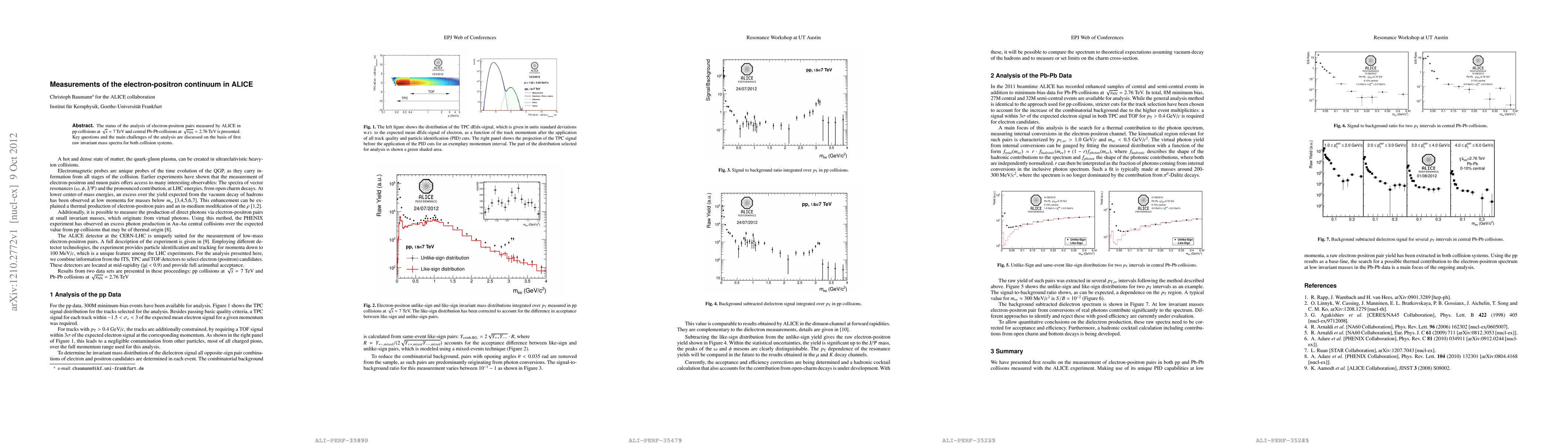 Thumbnail for Measurements of the electron-positron continuum in ALICE
